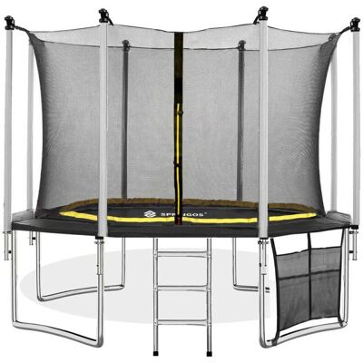 Zahradní trampolína Springos 12 ft s bezpečnostní sítí a žebříkem Zahradní trampolína Springos 12 ft s bezpečnostní sítí a žebříkem