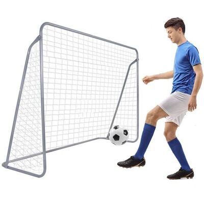 Springos Ocelové fotbalové branky pro děti - 240x170cm - Snadná montáž Springos Ocelové fotbalové branky pro děti - 240x170cm - Snadná montáž