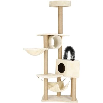 Albero per Gatti SPRINGOS - 154cm - Comodo in Peluche - Casetta & Hammock Albero per Gatti SPRINGOS - 154cm - Comodo in Peluche - Casetta & Hammock
