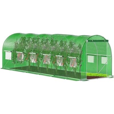 Tunel Ogrodowy Springos 300x600x200cm - Trwała UV-Ochrona szklarniowa Tunel Ogrodowy Springos 300x600x200cm - Trwała UV-Ochrona szklarniowa