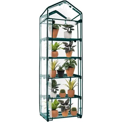 Springos - GT0007 - tmavě zelená - 70x50x200 cm - skleník police Springos - GT0007 - tmavě zelená - 70x50x200 cm - skleník police