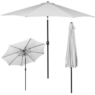 Springos - 300x245 Tilt - Světle šedá - Klika - Zahradní slunečník Springos - 300x245 Tilt - Světle šedá - Klika - Zahradní slunečník