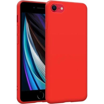 Crong Rote Flexible Handyhülle für iPhone 8/7 - Stoßfeste Abdeckung Crong Rote Flexible Handyhülle für iPhone 8/7 - Stoßfeste Abdeckung