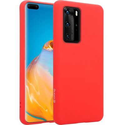 Crong Huawei P40 Pro Rote Hülle - Flexible Schutzhülle Crong Huawei P40 Pro Rote Hülle - Flexible Schutzhülle