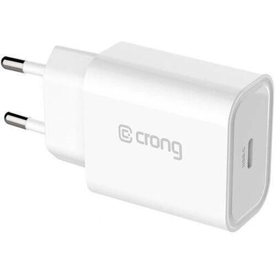 Cargador móvil Crong CRG-TUSBC20-WHI Blanco - Carga rápida Cargador móvil Crong CRG-TUSBC20-WHI Blanco - Carga rápida