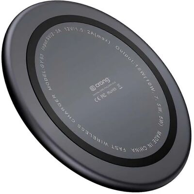 Chargeur sans fil Pricenet Crong Qi en aluminium et armure 15W Chargeur sans fil Pricenet Crong Qi en aluminium et armure 15W