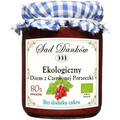 Sad Danków Bio-Rote Johannisbeermarmelade ohne Zucker - 260 g Sad Danków Bio-Rote Johannisbeermarmelade ohne Zucker - 260 g