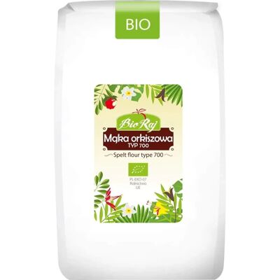 BIO RAJ Ekologiczna mąka orkiszowa typ 700 - Mąka BIO RAJ Ekologiczna mąka orkiszowa typ 700 - Mąka
