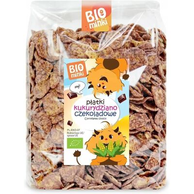 BIOMINKI Płatki kukurydziane - Czekolada - 300g - Cornflakes BIOMINKI Płatki kukurydziane - Czekolada - 300g - Cornflakes