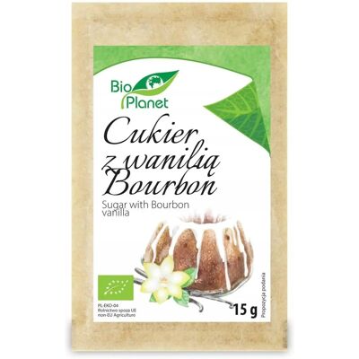 BIO PLANET Ekologiczny cukier z bourbon vanilią - 15g BIO PLANET Ekologiczny cukier z bourbon vanilią - 15g