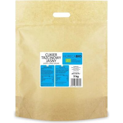 BIO PLANET Organiczny jasny cukier trzcinowy 5kg BIO PLANET Organiczny jasny cukier trzcinowy 5kg
