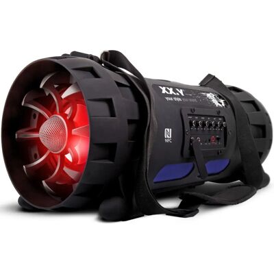 XX.Y P-127J Altavoz Bluetooth portátil Boom Box NFC con batería y entrada para micrófono XX.Y P-127J Altavoz Bluetooth portátil Boom Box NFC con batería y entrada para micrófono