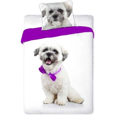 Animal Pictures Hond - Eenpersoons - 140 x 200 cm - Wit Animal Pictures Hond - Eenpersoons - 140 x 200 cm - Wit