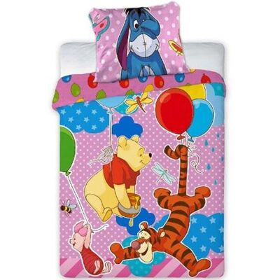 Disney Winnie The Pooh Roze Katoenen Dekbedovertrek - 100x135 cm Disney Winnie The Pooh Roze Katoenen Dekbedovertrek - 100x135 cm
