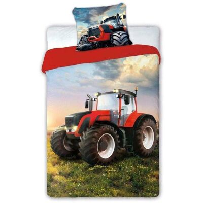 Zestaw poszewek na kołdrę Traktor Czerwony - Rozmiar europejski Zestaw poszewek na kołdrę Traktor Czerwony - Rozmiar europejski