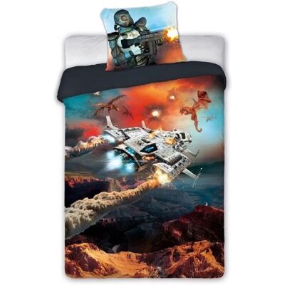 FARO - 019 Gamer - 160x200 - 70x80 - Zestaw pościeli FARO - 019 Gamer - 160x200 - 70x80 - Zestaw pościeli