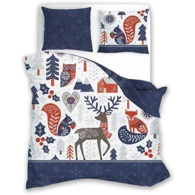Faro Blauwe Rendier Bed Sheets - 140x200cm Faro Blauwe Rendier Bed Sheets - 140x200cm