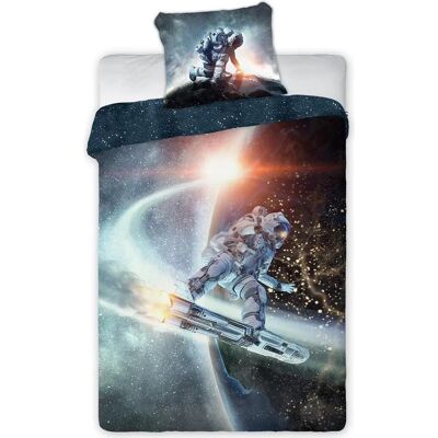 Sweet Home Astronaut Bettbezug - Space Ranger - 140x200cm - Baumwolle Sweet Home Astronaut Bettbezug - Space Ranger - 140x200cm - Baumwolle