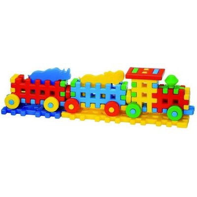 Wiky Jeu de Construction de Locomotive - Jouet Éducatif pour Enfants - Publicité Wiky Jeu de Construction de Locomotive - Jouet Éducatif pour Enfants - Publicité