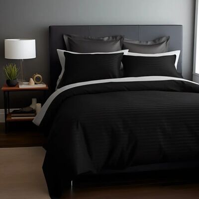 DARYMEX - Cizgili - Czarny - 160x200 cm - Bedding DARYMEX - Cizgili - Czarny - 160x200 cm - Bedding