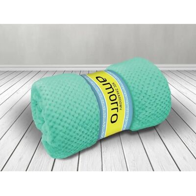 DARYMEX - Amorro - Skośnyl niebieski - 200x220 cm - Throw blanket DARYMEX - Amorro - Skośnyl niebieski - 200x220 cm - Throw blanket