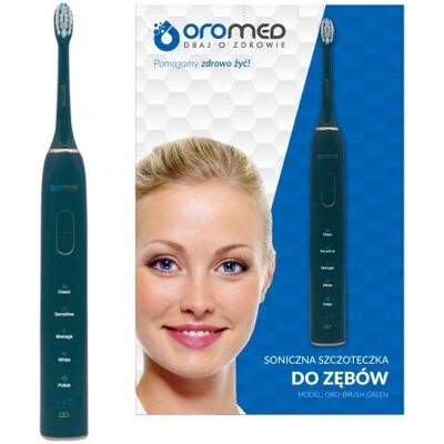 Oromed ORO-BRUSH GREEN elektrische Zahnbürste - Erwachsene Sonic-Zahnbürste Oromed ORO-BRUSH GREEN elektrische Zahnbürste - Erwachsene Sonic-Zahnbürste