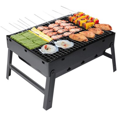 ELITEHOFF - E-6255 - Pinta-ala 35x27 cm - Siirrettävä hiiligrilli ELITEHOFF - E-6255 - Pinta-ala 35x27 cm - Siirrettävä hiiligrilli