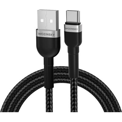 Câble USB Wozinsky WNBAC1 - 1m - Noir - USB 2.0, Type-C à A Câble USB Wozinsky WNBAC1 - 1m - Noir - USB 2.0, Type-C à A
