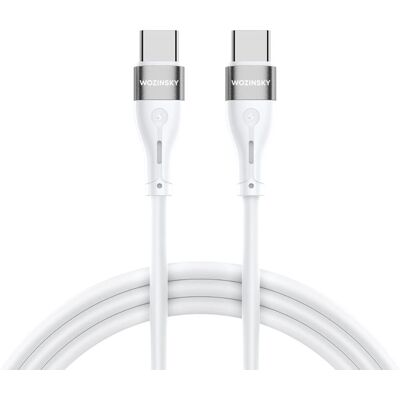 Câble USB Wozinsky WSTCC1 - 1m, Blanc - USB Type-C Câble USB Wozinsky WSTCC1 - 1m, Blanc - USB Type-C