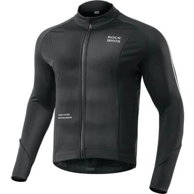Rockbros Czarna długi rękaw rowerowa koszulka - Koszulka rowerowa Rockbros Czarna długi rękaw rowerowa koszulka - Koszulka rowerowa