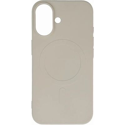 Hurtel Liquid Silicone Case MagSafe iPhone 16 - Beigen Hurtel Liquid Silicone Case MagSafe iPhone 16 - Beigen