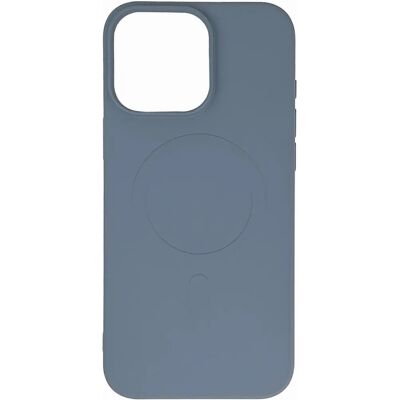 Coque en silicone liquide MagSafe pour iPhone 16 Pro Max - Gris clair Coque en silicone liquide MagSafe pour iPhone 16 Pro Max - Gris clair