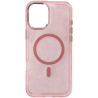 Hurtel Rosa Glitter MagSafe Cover til iPhone 16 Plus - Beskyttelse & Stil Hurtel Rosa Glitter MagSafe Cover til iPhone 16 Plus - Beskyttelse & Stil