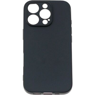 Custodia morbida Hurtel per iPhone 16 Pro - Nero Custodia morbida Hurtel per iPhone 16 Pro - Nero