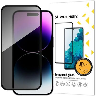 Wozinsky Privacy Glass pour iPhone 16 Plus - Protection et Confidentialité Wozinsky Privacy Glass pour iPhone 16 Plus - Protection et Confidentialité