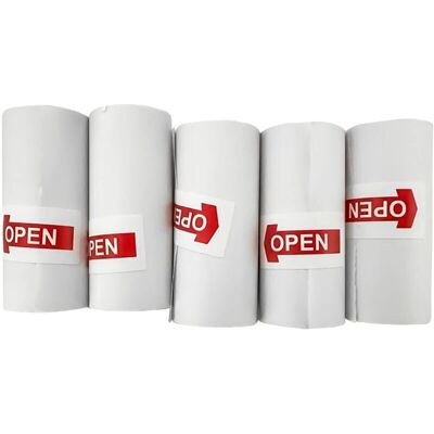 HURC9 Selbstklebende Papierrolle - 5er Pack für Mini Drucker HURC9 Selbstklebende Papierrolle - 5er Pack für Mini Drucker