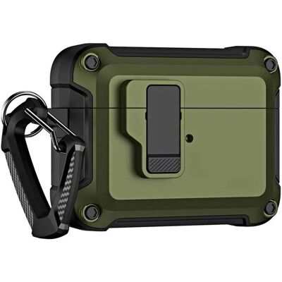 Custodia Olive per Airpods 4 con Gancio - Airpods 4 Custodia Olive per Airpods 4 con Gancio - Airpods 4