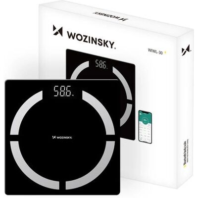 Wozinsky WIWL-30 Černá Elektronická Osobní Váha Wozinsky WIWL-30 Černá Elektronická Osobní Váha