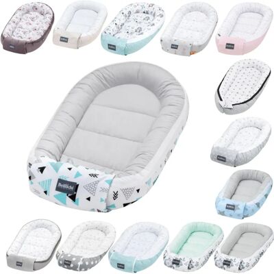Bellochi Baby Nest Pod Leżaczek dla niemowląt - Bawełna - OEKO-TEX - 90x60x12cm Bellochi Baby Nest Pod Leżaczek dla niemowląt - Bawełna - OEKO-TEX - 90x60x12cm