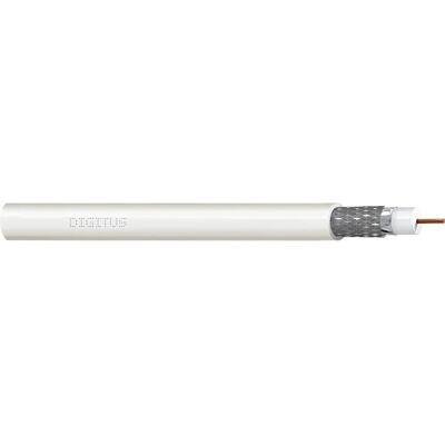 Digitus DK-RG6-1 Koaxialkabel - Schirmung, 100m, Weiß Digitus DK-RG6-1 Koaxialkabel - Schirmung, 100m, Weiß