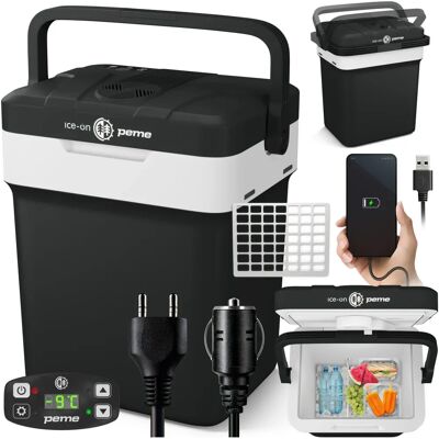 Nevera portátil Peme - 26L, Refrigeración y Calefacción Eléctrica Nevera portátil Peme - 26L, Refrigeración y Calefacción Eléctrica