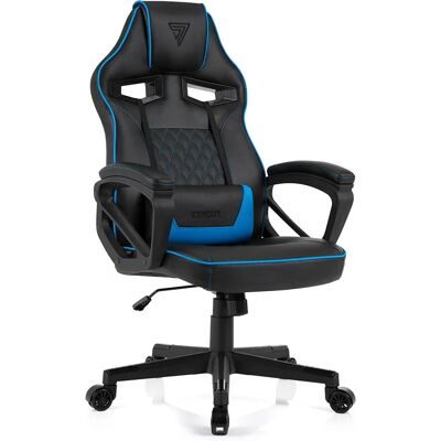 Chaise de jeu ergonomique Sense7 Knight - noir-bleu - Publicité Chaise de jeu ergonomique Sense7 Knight - noir-bleu - Publicité