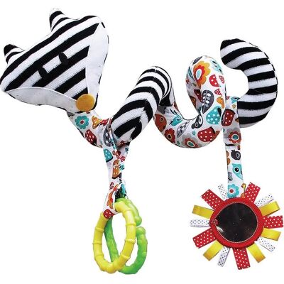 Hencz Toys Baby Sinnesspielzeug - Schwarz Weiß Kontrast Spiral - Für Bett oder Kinderwagen Hencz Toys Baby Sinnesspielzeug - Schwarz Weiß Kontrast Spiral - Für Bett oder Kinderwagen