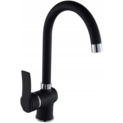 Kuchinox Madera U BQM768D - granit noir - bec mobile - mono-détendeur - Robinet cuisine - Publicité Kuchinox Madera U BQM768D - granit noir - bec mobile - mono-détendeur - Robinet cuisine - Publicité