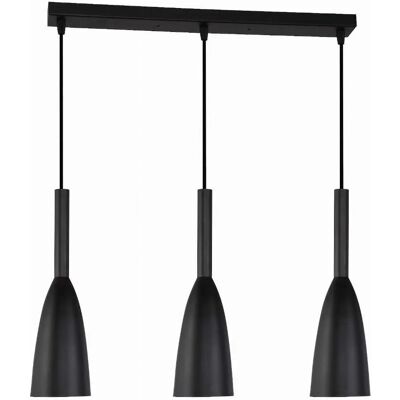Suspension Solin 3 de Light Prestige - Design Moderne Noire - Publicité Suspension Solin 3 de Light Prestige - Design Moderne Noire - Publicité