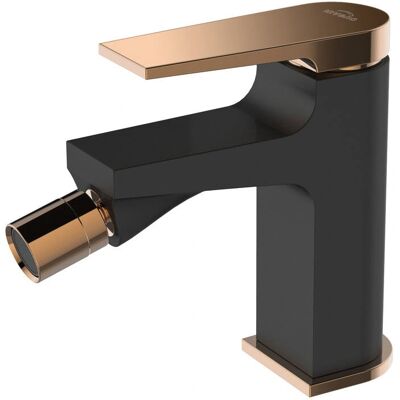 Invena Nero/Rose Oro Ottone Rubinetto Bidet - Misto bidet con testa in ceramica Invena Nero/Rose Oro Ottone Rubinetto Bidet - Misto bidet con testa in ceramica
