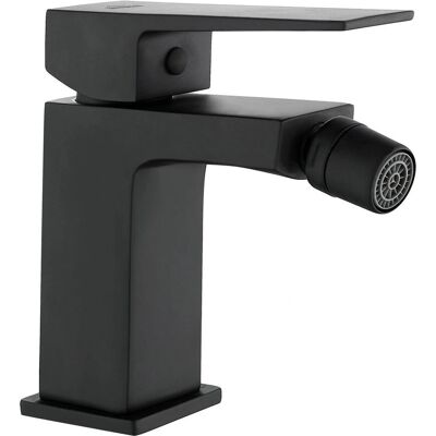 INVENA Paros Mezclador de Bidé Rectangular - Grifo negro para baño INVENA Paros Mezclador de Bidé Rectangular - Grifo negro para baño