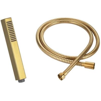 Cabezal de ducha rectangular Invena con manguera de 150cm - Reemplazo para baño Cabezal de ducha rectangular Invena con manguera de 150cm - Reemplazo para baño