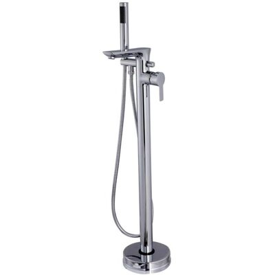 INVENA Badewannenarmatur Chrom Hoher Auslauf Mit Duschset INVENA Badewannenarmatur Chrom Hoher Auslauf Mit Duschset
