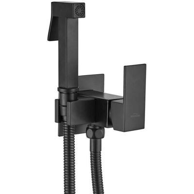 INVENA Wandmontierter Bidet-Armaturensatz in Schwarz Chrome INVENA Wandmontierter Bidet-Armaturensatz in Schwarz Chrome